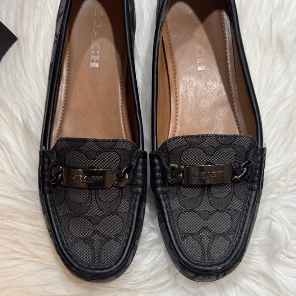 Coach Women's Gray Patterned Moccasins - Picture 4 of 7